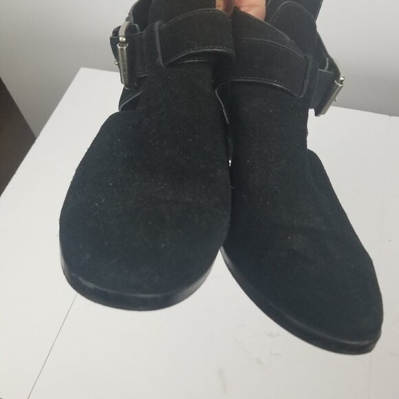 Michael Kors Mercer Black Suede Women's Bootie Sz 8 - Picture 7 of 11